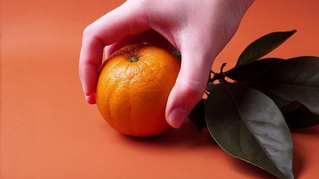 Orange fruits on table, close-up of aromatic organic fresh nature berries AI Generative