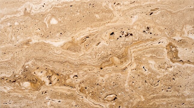 Beige Travertine Marble Stone Texture Background