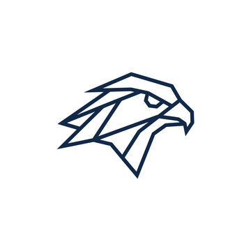 Geometric Eagle Head Logo Icon