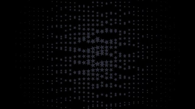 Abstract star pattern background, with pulsing geometric, motion and dark, minimalist aesthetic
