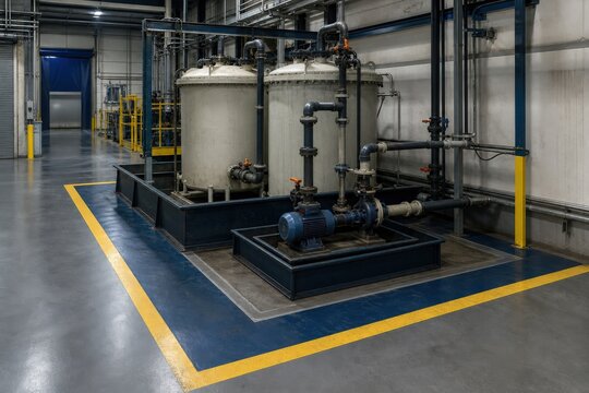 Battery Recycling Facility Contained Electrolyte Neutralization Bay In Plant