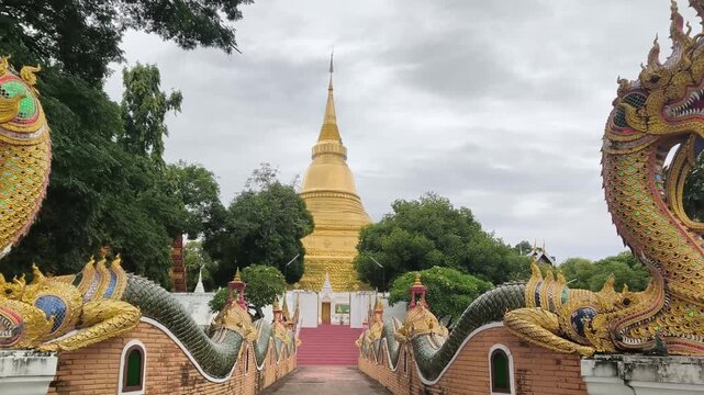 Wat Phra Kaeo Don Tao Suchadaram a beautiful temple in Lampang Province, Thailand.