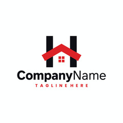Fototapeta premium Letter H Home logo icon