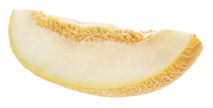 Piece of sweet melon on transparent background