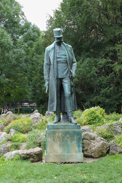 Emperor Franz Joseph I Monument in Burggarten Vienna, Austria. 