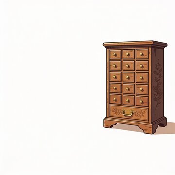 Vintage Apothecary Storage Cabinet