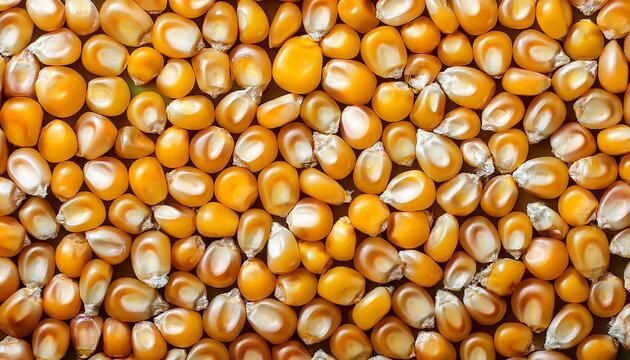 Corn Texture Background Corn Grains Close Up