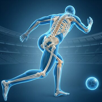 Detailed Anatomical Illustration of the Human Hip Joint
