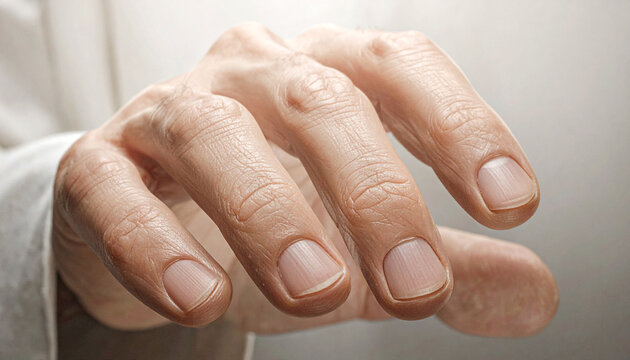 Reaching Out: A close-up shot of a gentle hand extending forward, fingers slightly curled, suggesting connection, support, or invitation in a warm, soft light.