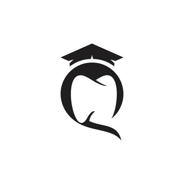 Minimalist blue tooth outline symbol logo design vector illustration