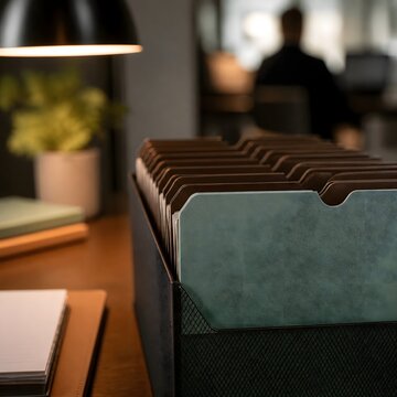 Client folder rack unlabelled dividers