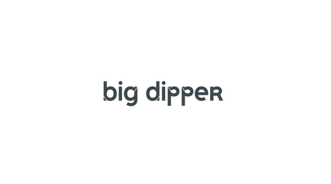 Big dipper typography logo design