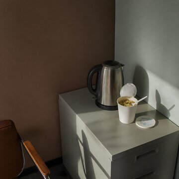 Kettle instant noodles filing cabinet
