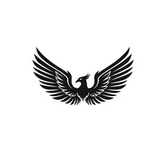 Fototapeta premium Stylized Eagle Bird Logo Isolated