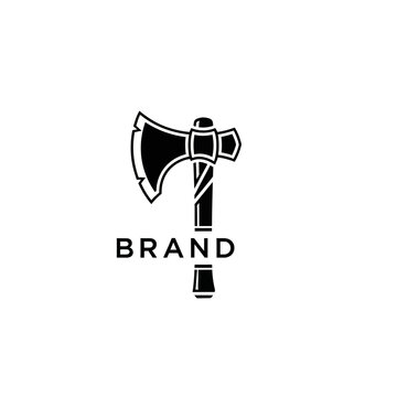Stylized Axe Logo Isolated