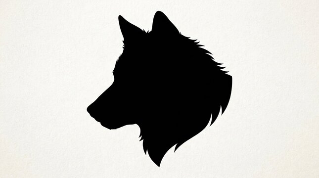silhouette of a wolf