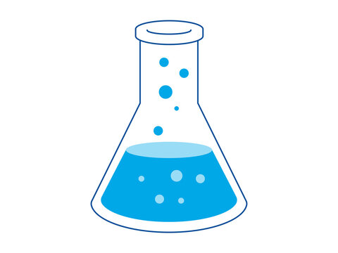 Beaker icon. Science icon. Flat vector icon concept.