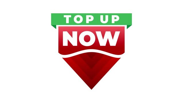Top Up Now Promotional Motion Text for Digital Payment Campaigns
