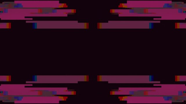 Abstract digital glitch background with vibrant geometric patterns