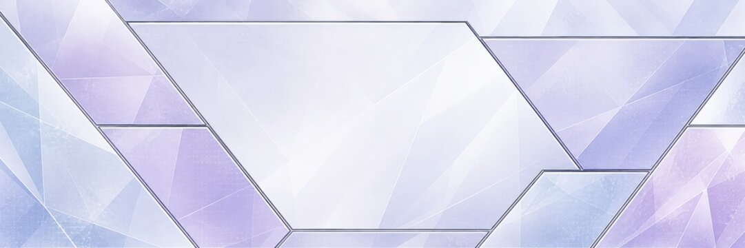Glass geometric placeholders light purple white abstract background