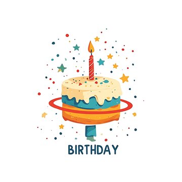 birthday card or birthday theme