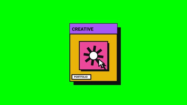 Retro Creative Portfolio Website Window Interface Animation
