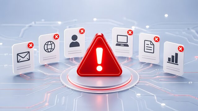 Digital warning alert with error notifications