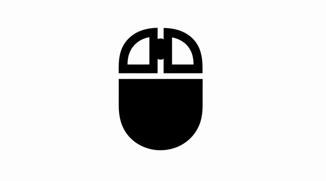 Computer mouse vector icon.