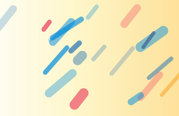 Fototapeta premium Abstract background with floating colorful capsules for dynamic modern web and marketing designs.