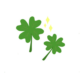 four leaf clover swith spark