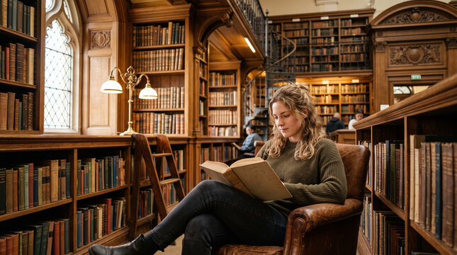 Person Reading an Open Book in a Cozy and Peaceful Environment.