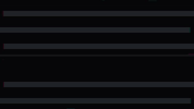 Minimalist dark user interface skeleton loader animation with grey horizontal lines on black background