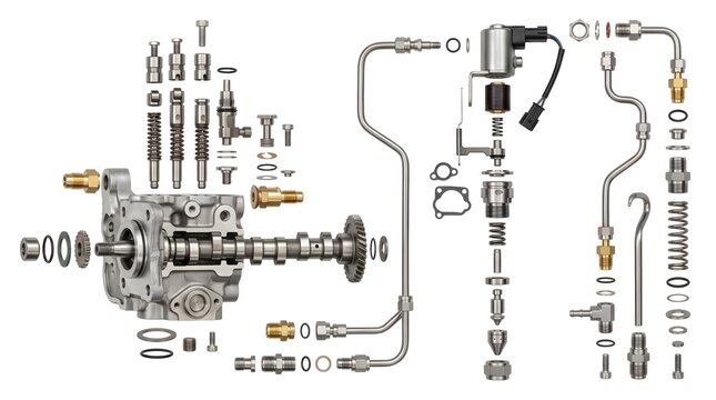 Heavy Equipment Fuel Injection System and Diesel Engine Components