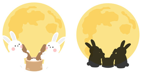 추석 달토끼 일러스트 © Eunwon
