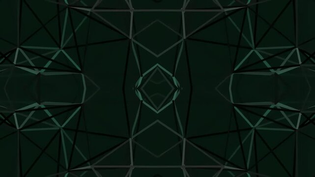Abstract geometric pattern with dark interconnected lines and shapes