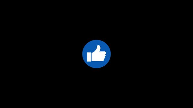 Modern minimalist like button animation for digital interface user feedback visuals social media