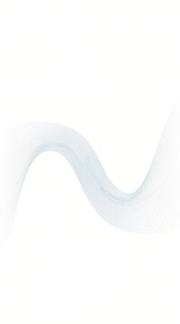 Abstract Pale Blue Sinusoidal Wave Form Featuring Minimalist Geometric Flow Patterns