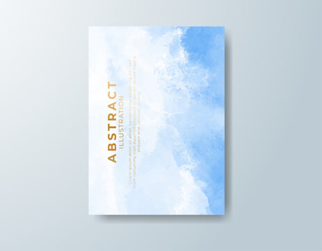 Modern collection of watercolor cards featuring colorful painted textures for postcards, invitations, announcements, and stationery.