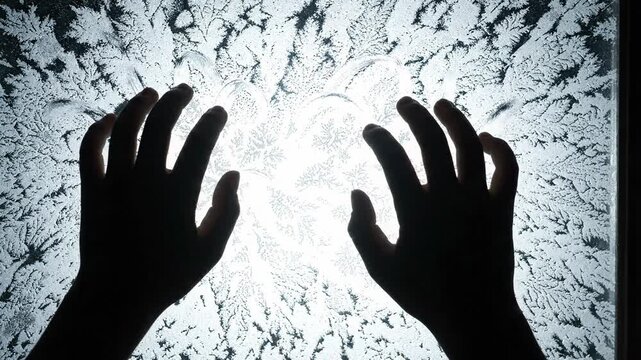 Abstract light background hands reaching out, hope, wonder, discovery, brightness, glow, seeking connection, mystery, isolation, evoking sense of seeking help