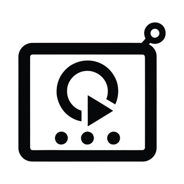 Circular arrow with dots icon on transparent background