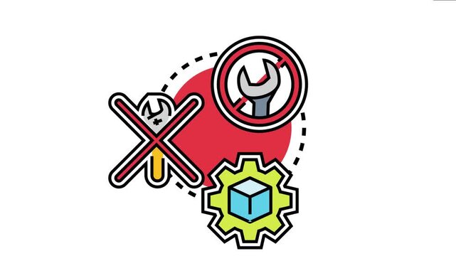 Icon representing the innovative concept of developing software and creating applications using low code or no code platforms, providing simplified solutions