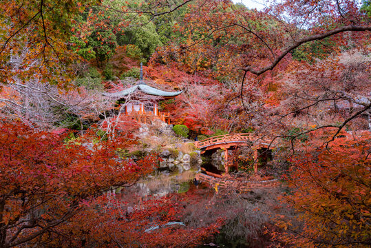 Daigo-ji Temple, Historic Buddhist Landmark and Popular Tourist Attraction in Kyoto, Japan