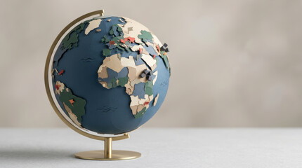 Geopolitical risk assessment series global globe