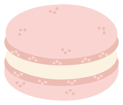 vector illustration of a macaron