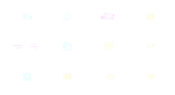 A white background with several small stars isolated on transparent background