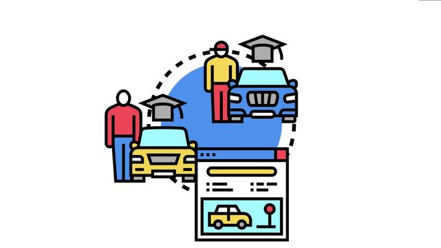 People are acquiring driving knowledge and developing new skills, learning car maneuvering techniques through both practical experience and online driver education