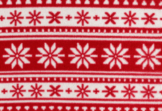 Nordic christmas knitted sweater fair isle pattern texture background