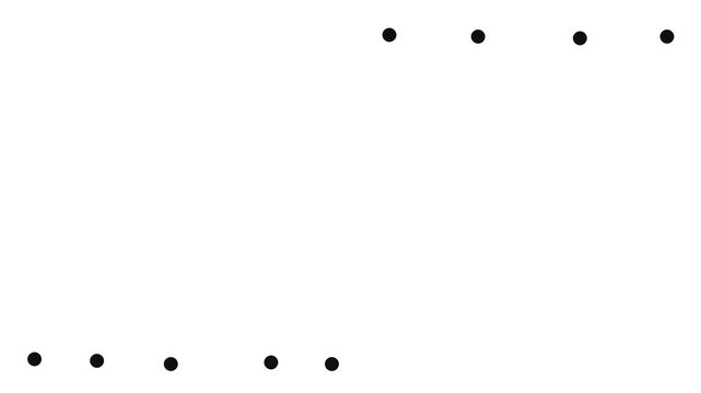Rows of dots or atoms hang above and below. They constantly tremble, some of them pulsate.