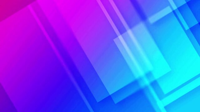 Purple blue diagonal glass panels slide across a smooth gradient backdrop for presentation screens.