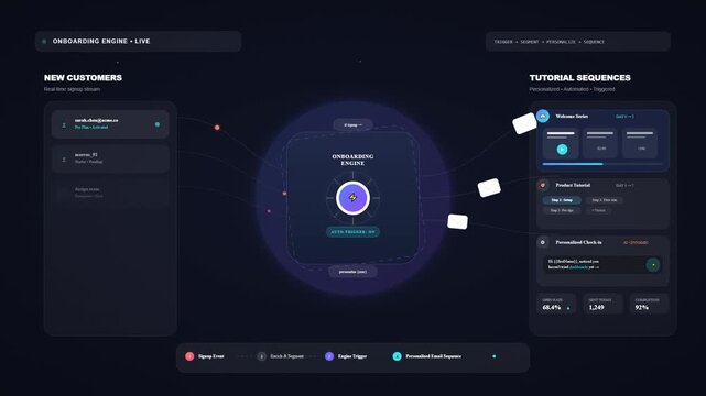 Modern minimalist blue gradient circular loading animation for web design projects